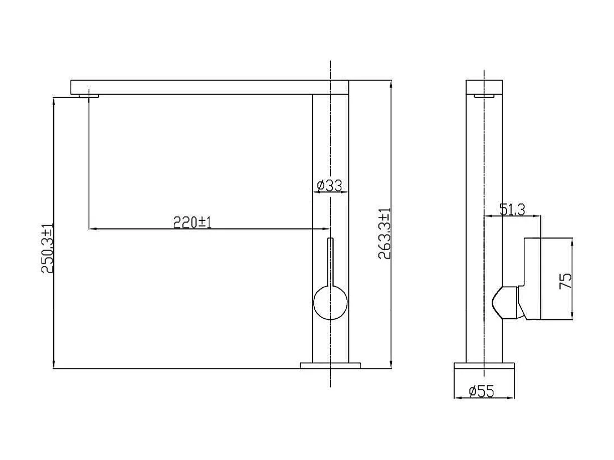 Saima mitigeur évier chrome - Essebagno