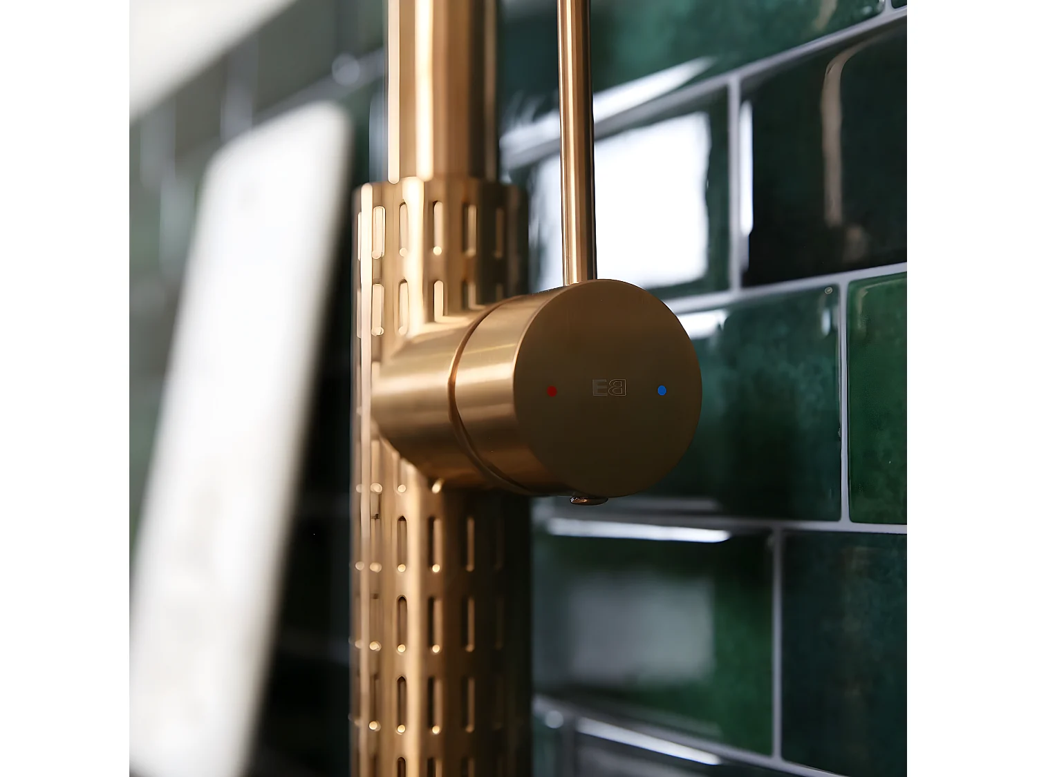 Architek Spültischmischer Ausziehbare Handbrause Kupfer gebürstet Essebagno