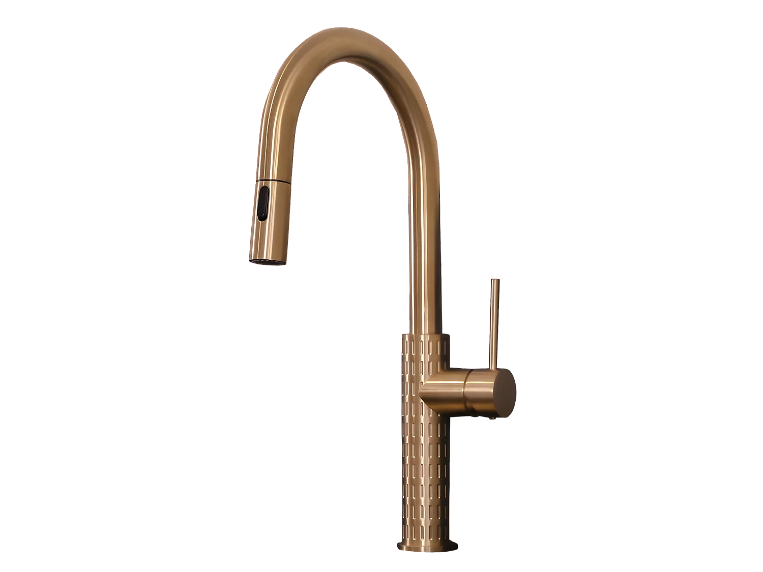 Architek mezclador de fregadero con rociador extraíble cobre cepillado Essebagno