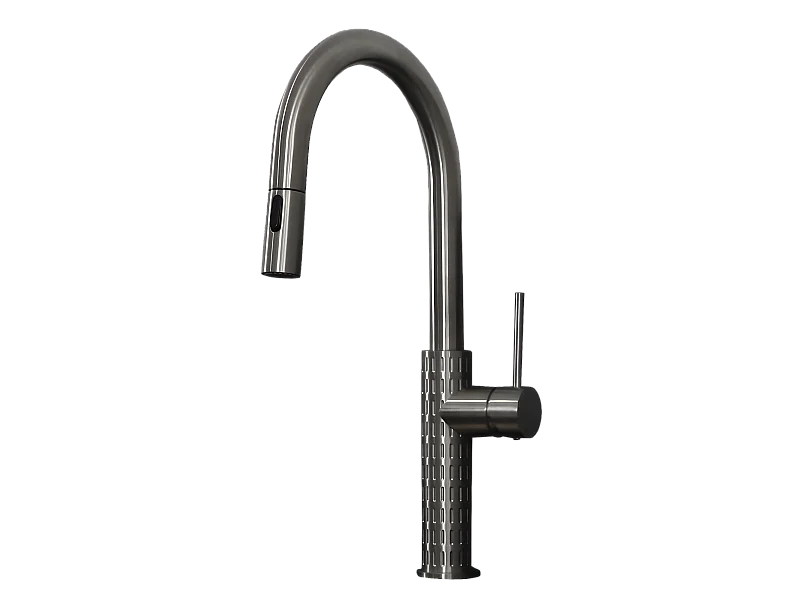 Architek miscelatore per lavello con soffione estraibile rame spazzolato Essebagno