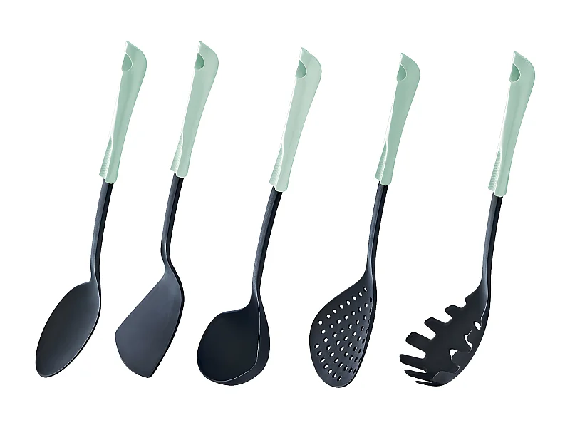 Set 5 Utensilios de Cocina Color Verde 7house
