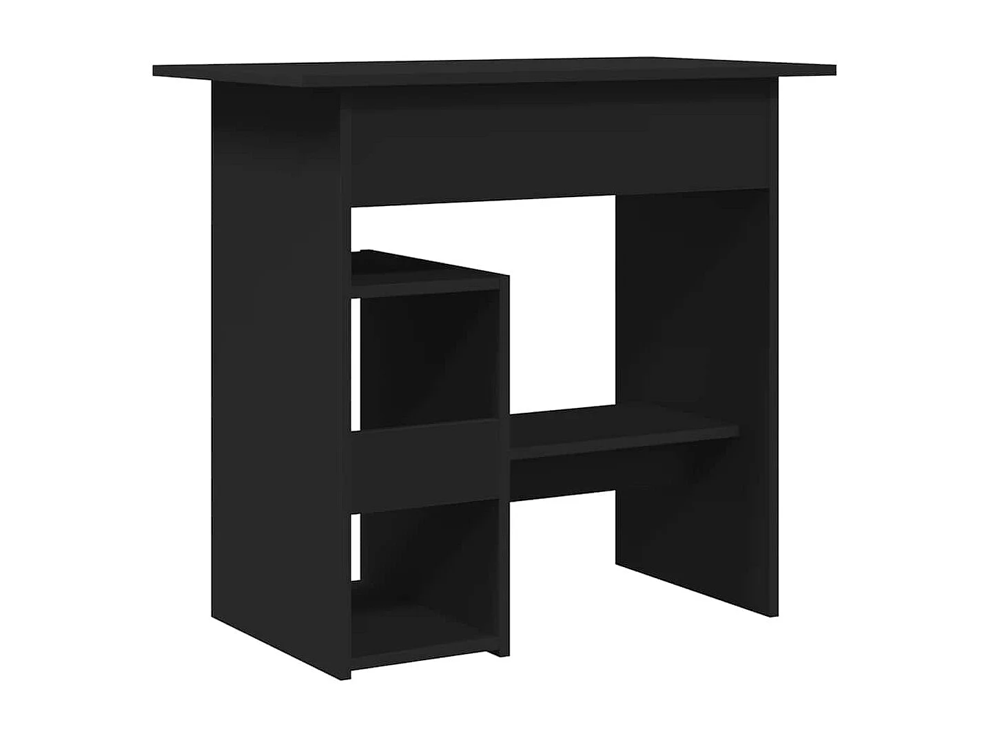 Bureau 80x45x74 cm bewerkt hout zwart