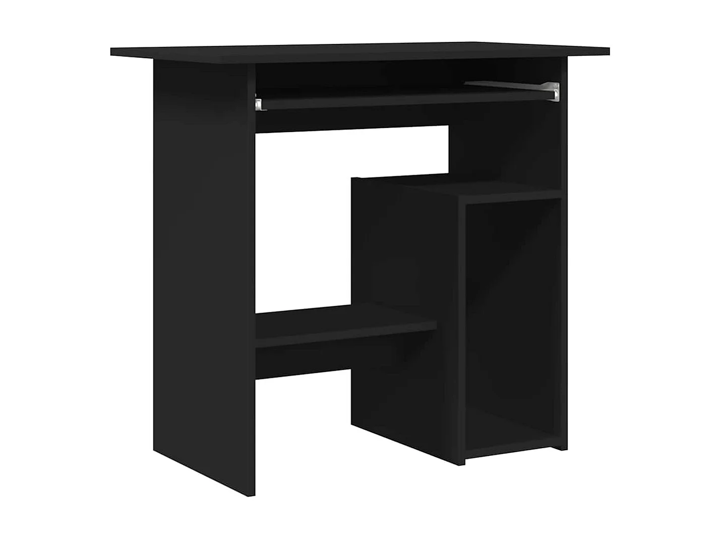 Bureau Noir 80x45x74 cm Bois d’ingénierie