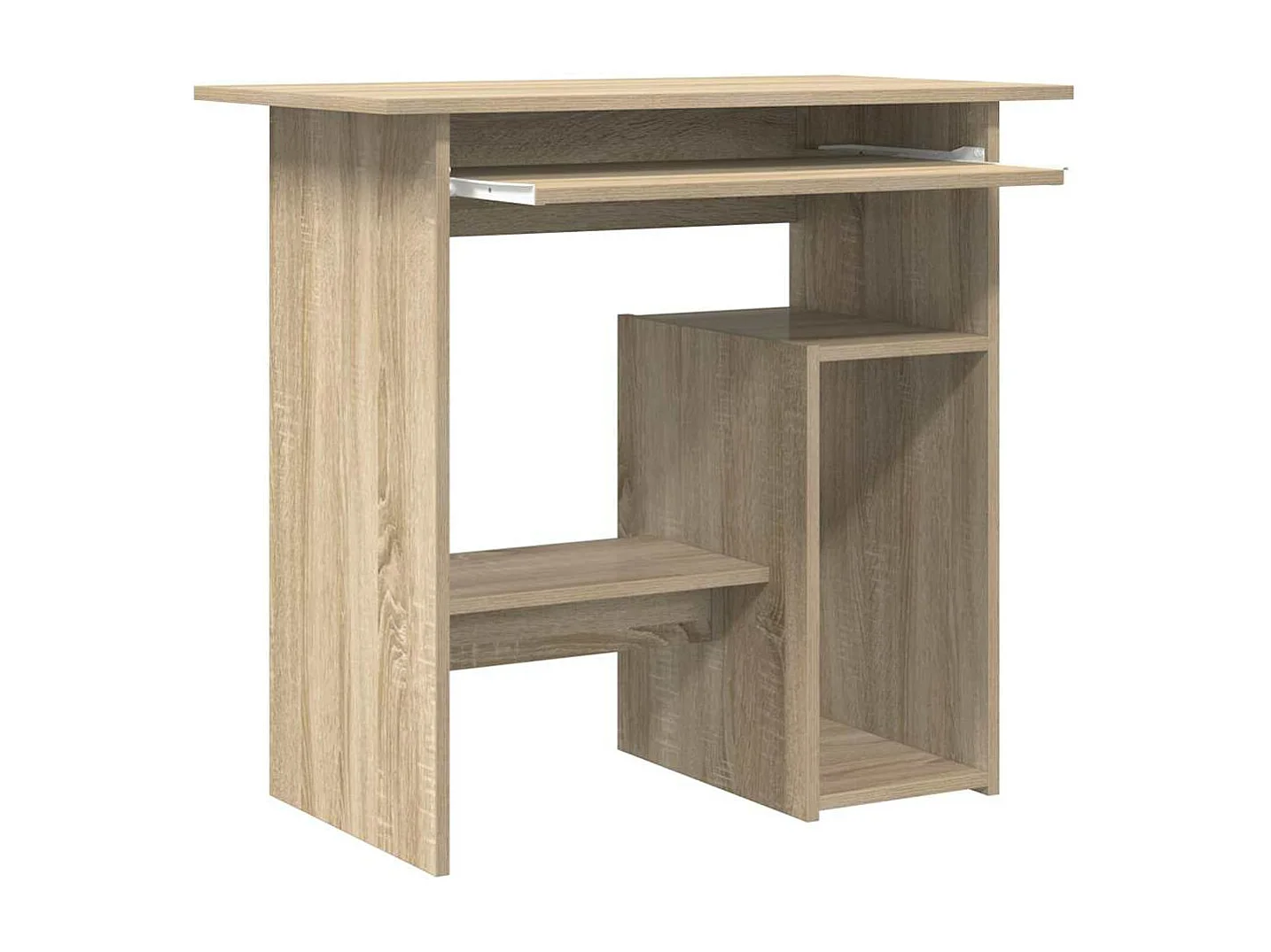 Secretária 80x45x74 cm derivados de madeira carvalho sonoma