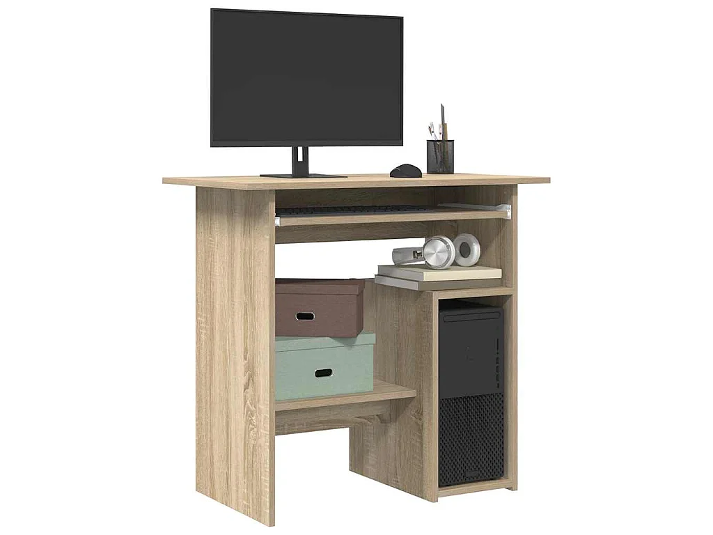 Schreibtisch Sonoma-Eiche 80x45x74 cm Holzwerkstoff