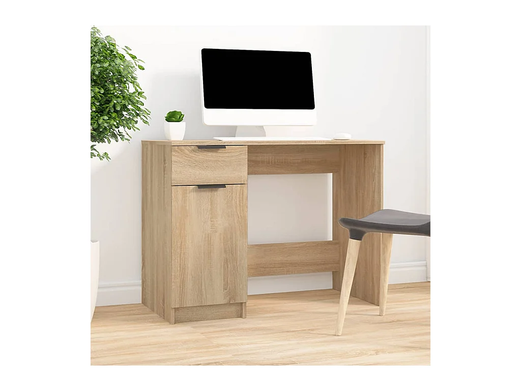 Schreibtisch Sonoma-Eiche 100x50x75 cm Holzwerkstoff