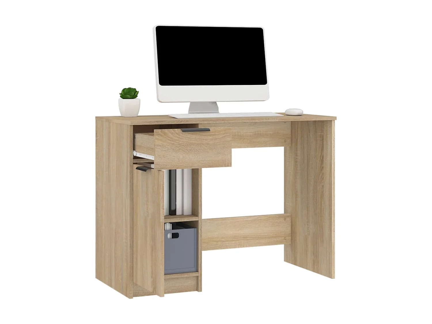 Bureau Chêne sonoma 100x50x75 cm Bois d'ingénierie