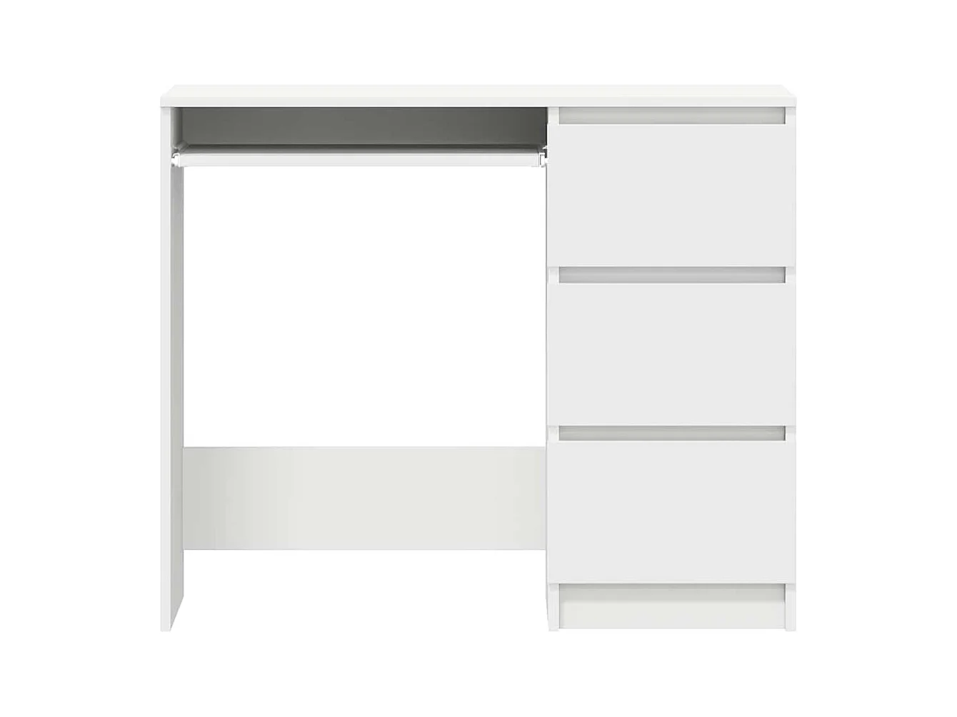 Bureau Blanc 90x45x76 cm Bois d’ingénierie