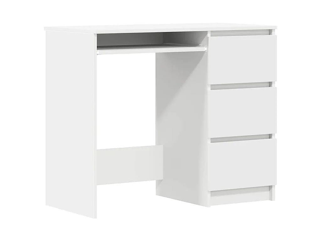 Bureau Blanc 90x45x76 cm Bois d’ingénierie