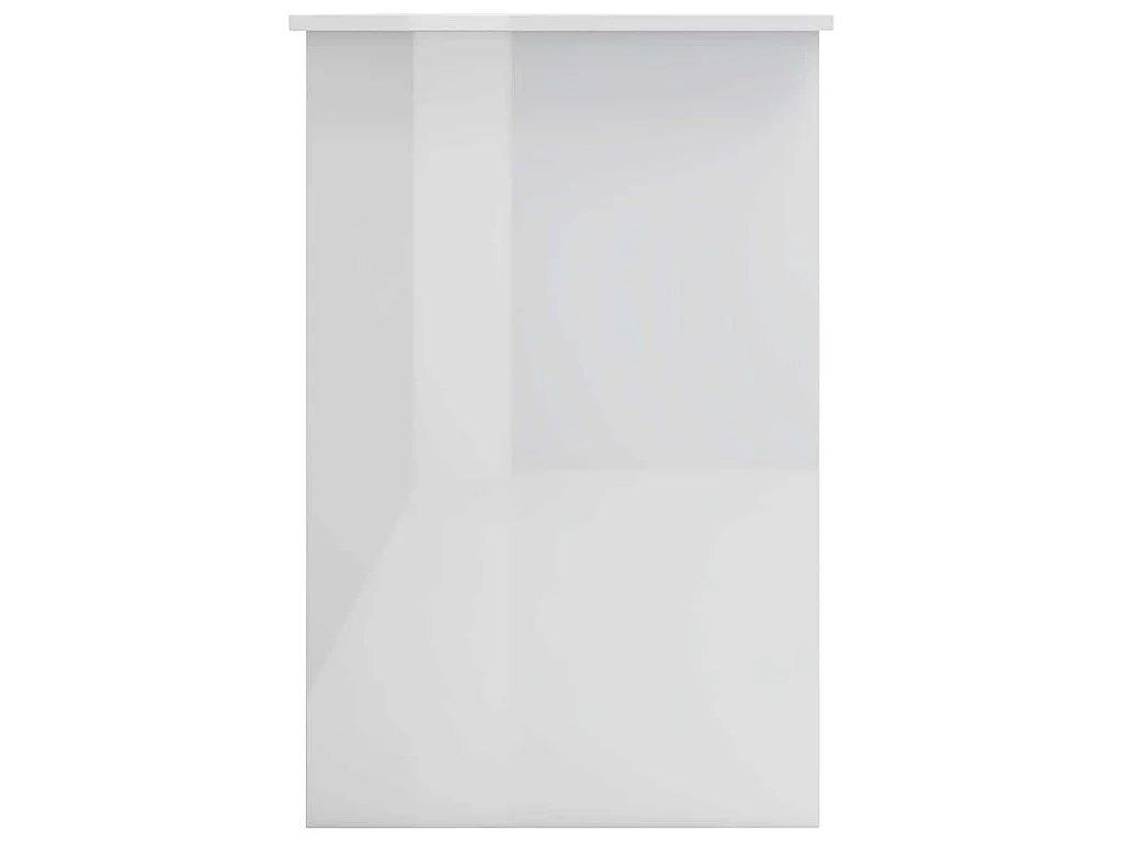 Secretária 100x50x76 cm contraplacado branco brilhante