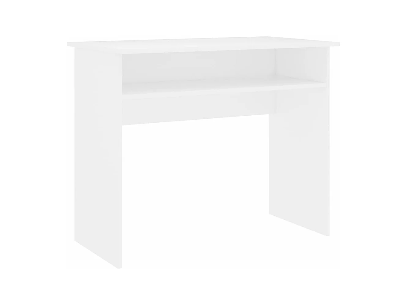 Bureau 90x50x74 cm bewerkt hout wit