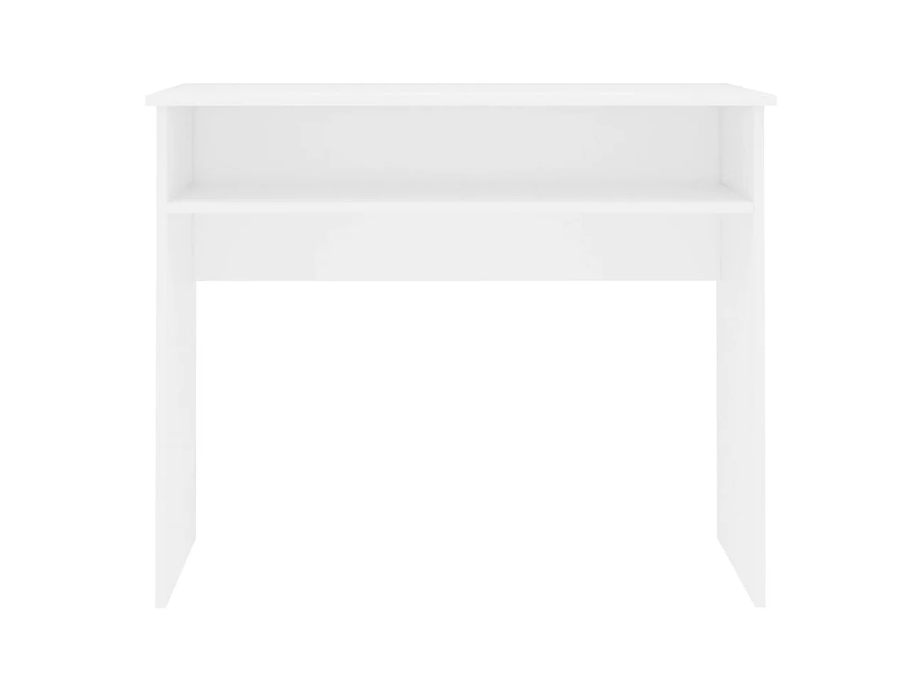 Bureau 90x50x74 cm bewerkt hout wit