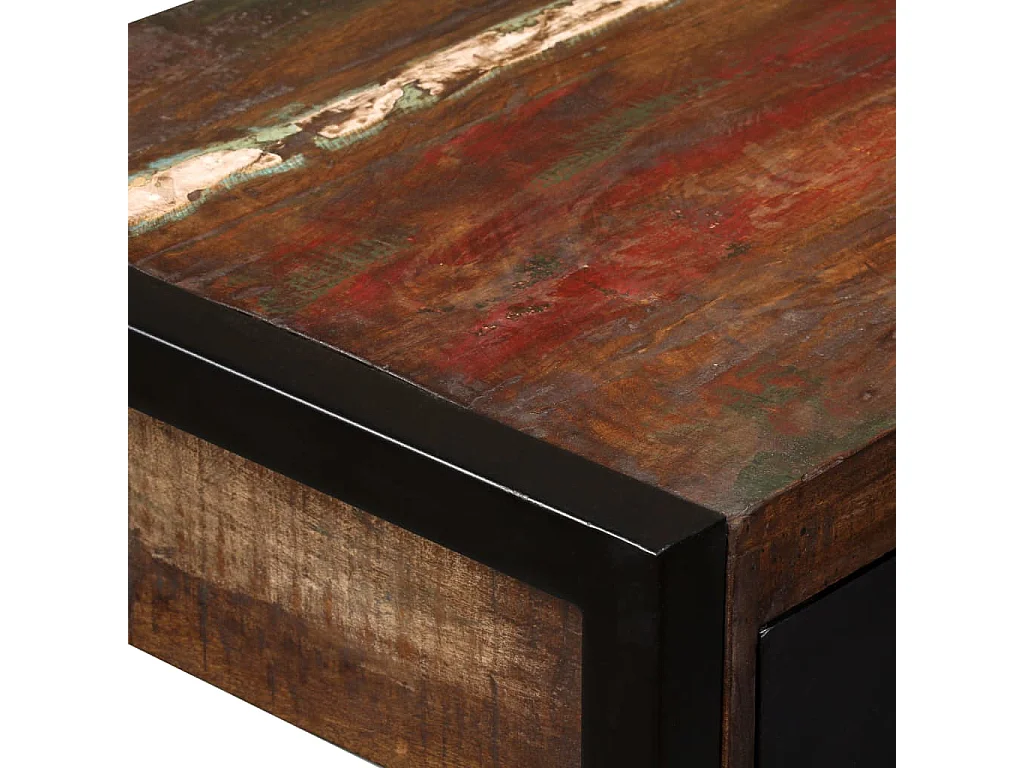 Bureau met 2 lades 120x50x76 cm massief gerecycled hout