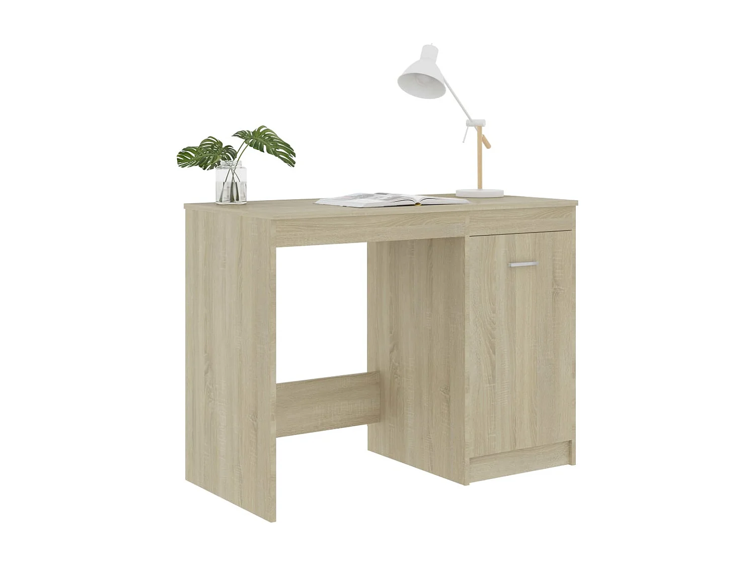 Bureau 100x50x76 cm bewerkt hout sonoma eikenkleurig