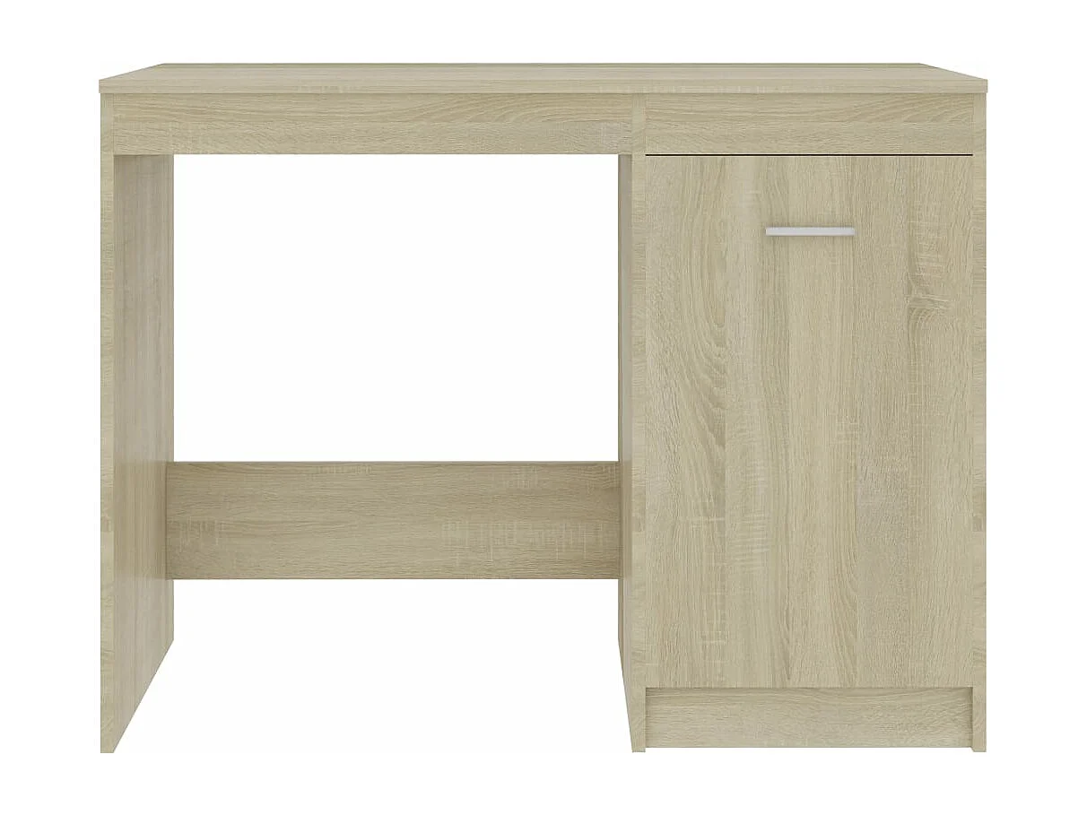 Bureau 100x50x76 cm bewerkt hout sonoma eikenkleurig