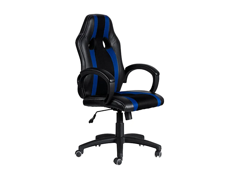 Silla Gaming Race - Azul y Negro - Máxima Ergonomía - Ideal para sesiones de Gaming