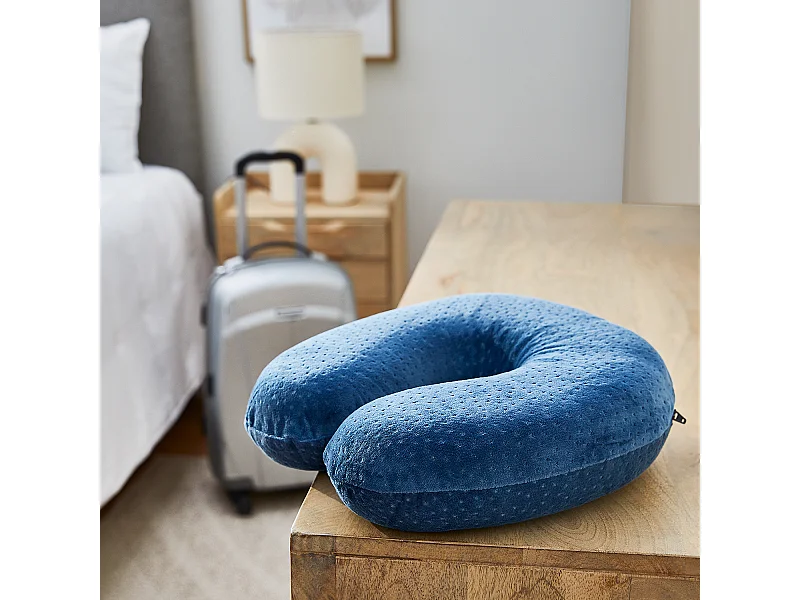 Almofada de Viagem Cervical 28 x 28 cm | PIKOLIN HOME | Visco | Firmeza Baixa