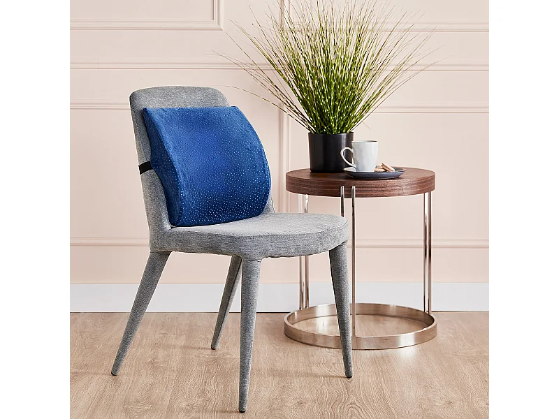 Coussin lombaire viscoélastique ergonomique et adaptable