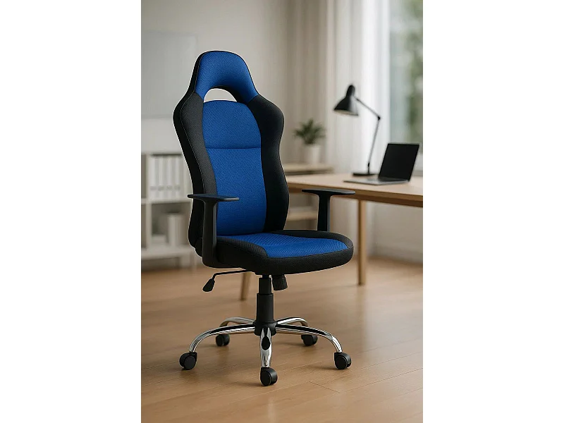 Silla Gaming Laky - Azul - Máxima Ergonomía - Ideal para sesiones de Gaming