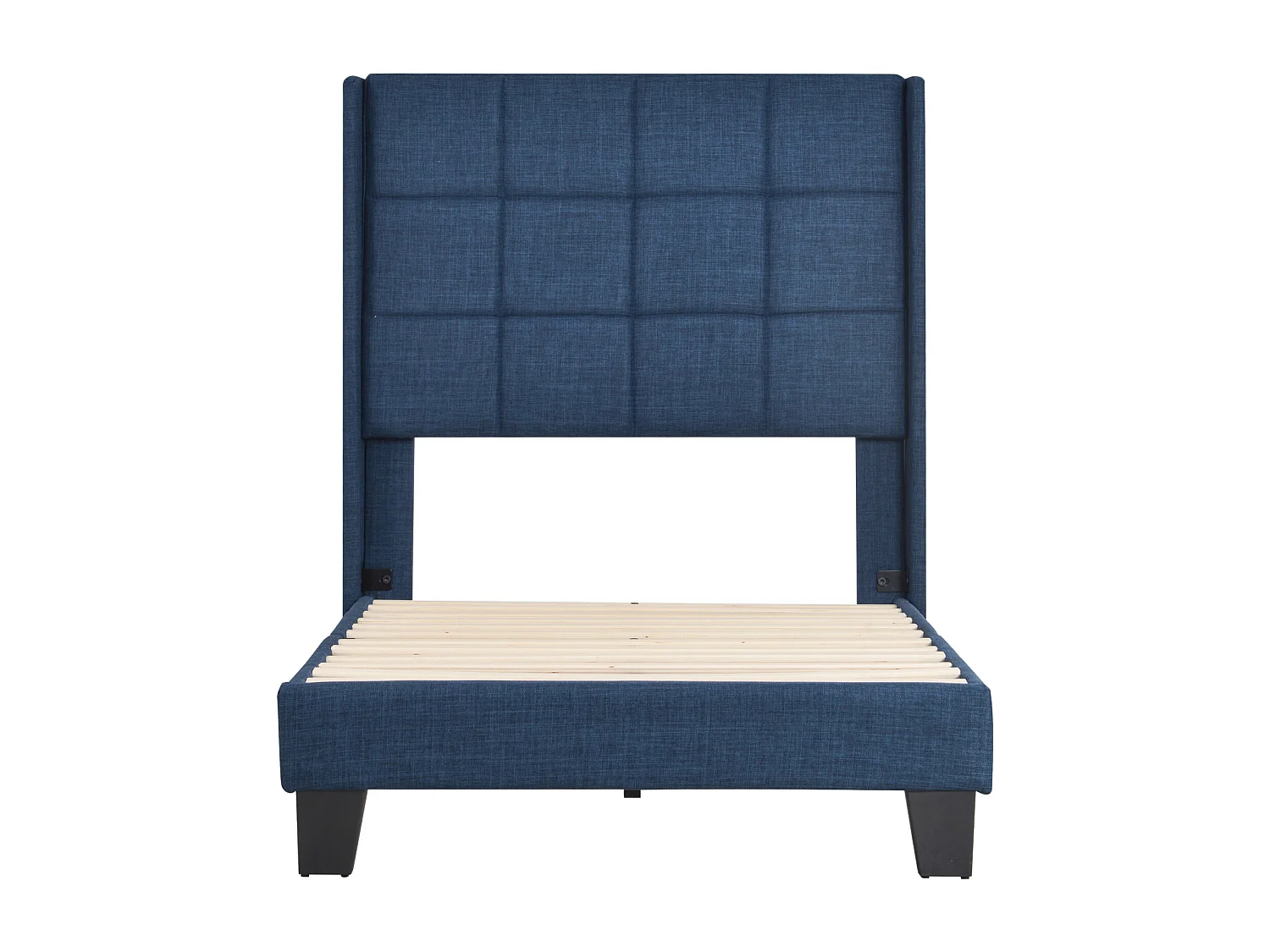 Cama acolchoada para adulto 180 x 664 cm, sem cabeceira, com faixa LED (monocromática), base com suspensão hidráulica, bege.