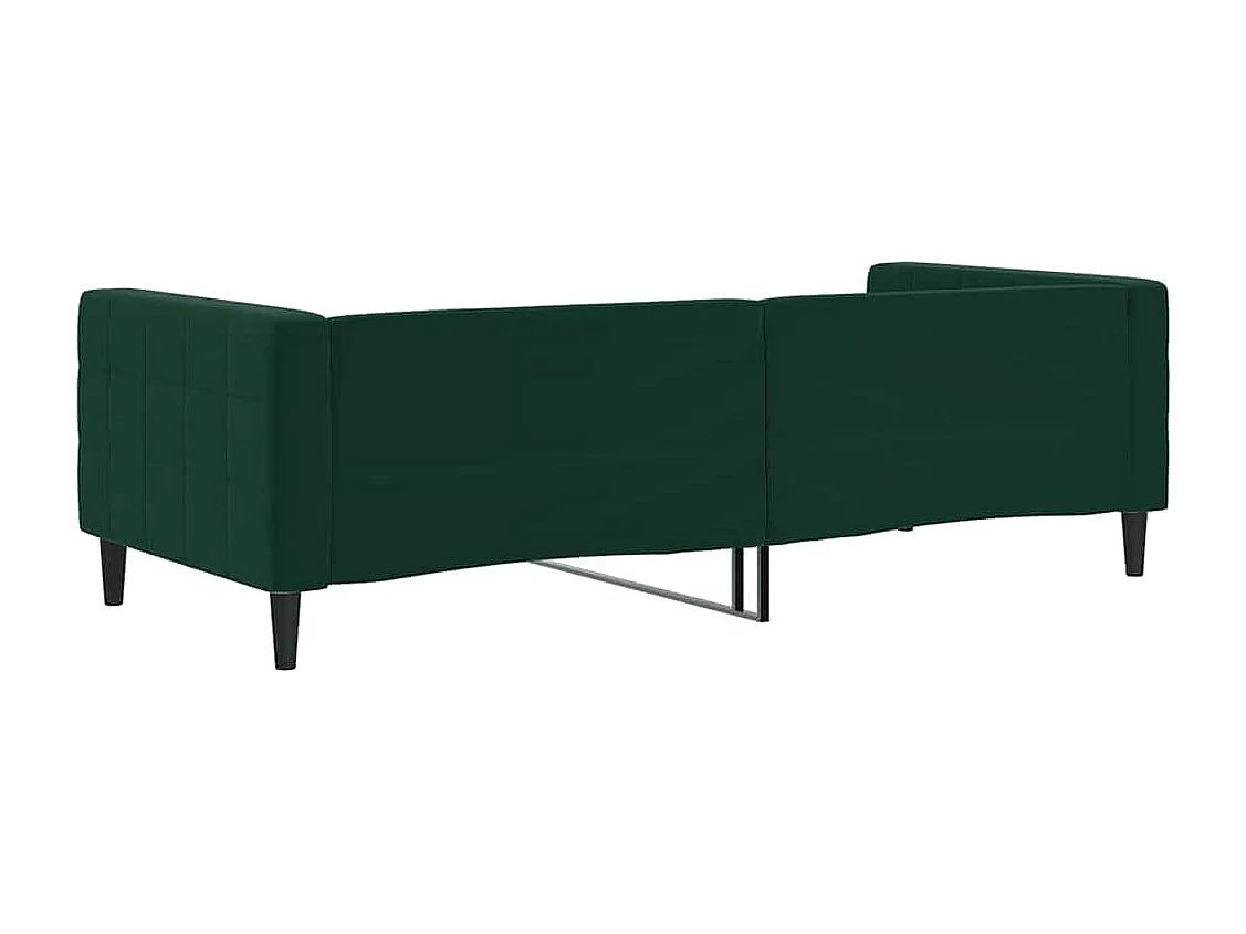 Lit de repos sans matelas vert foncé 90x200 cm velours