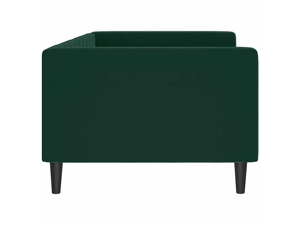 Lit de repos sans matelas vert foncé 90x200 cm velours