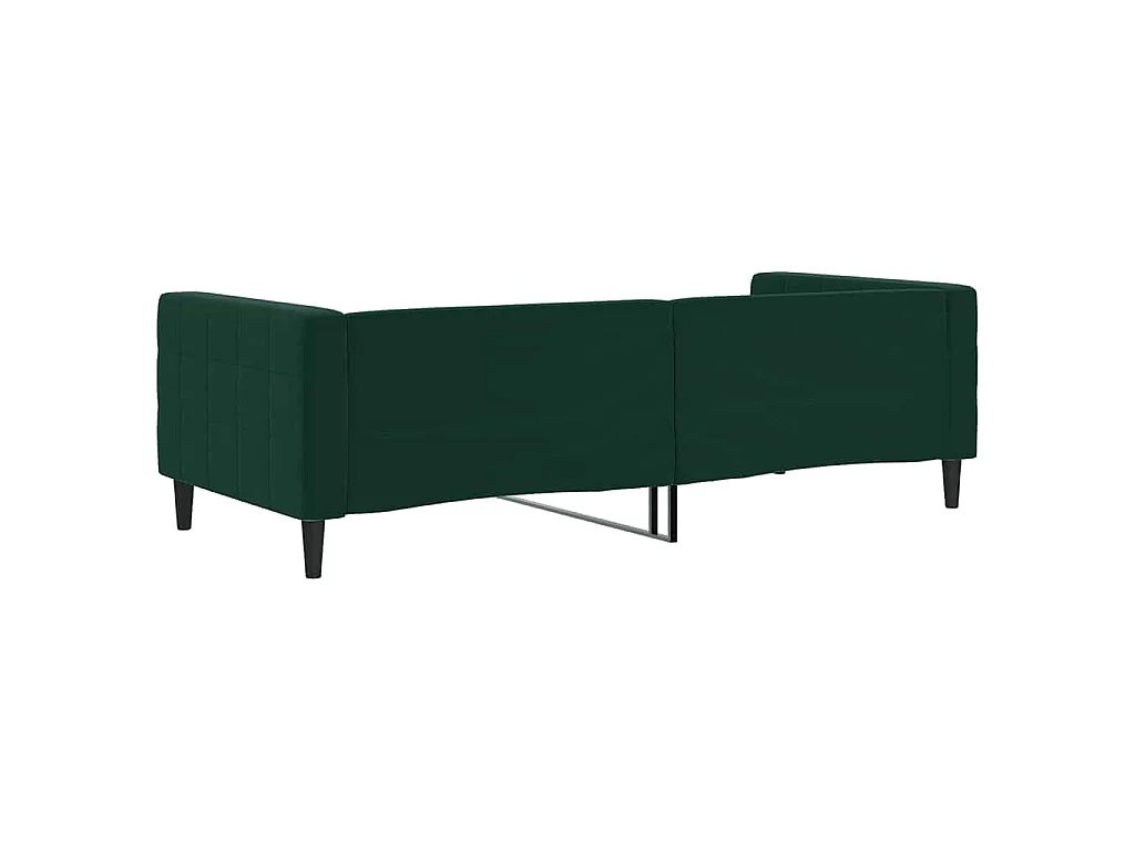 Lit de repos sans matelas vert foncé 90x200 cm velours