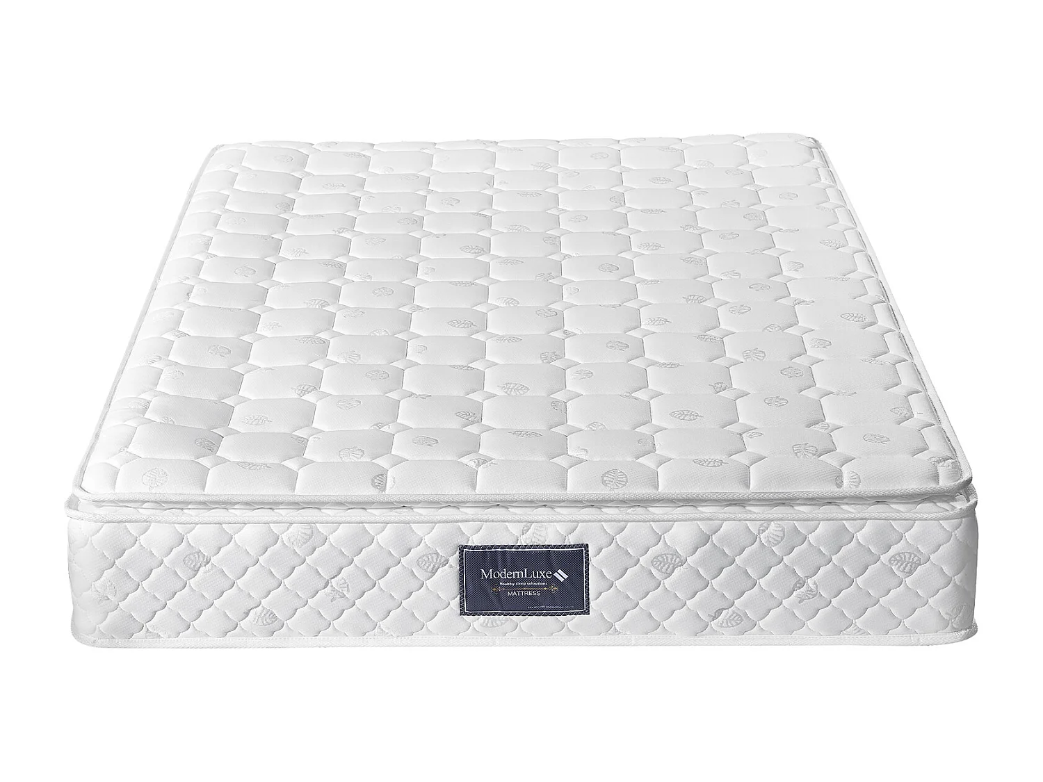 Cama acolchoada para adulto 180 x 821 cm, sem cabeceira, com faixa LED (monocromática), base com suspensão hidráulica, bege.