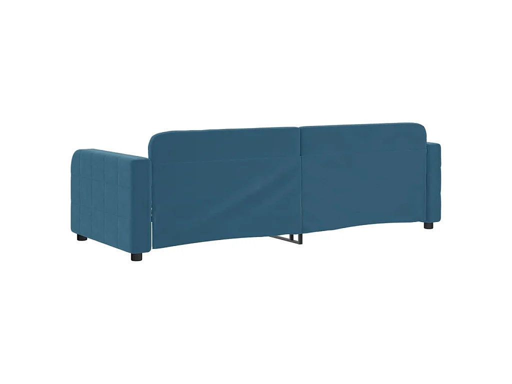 Sofá-cama 80x200 cm veludo azul