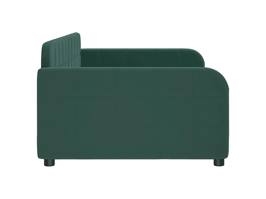 Tagesbett Dunkelgrün 100x200 cm Samt