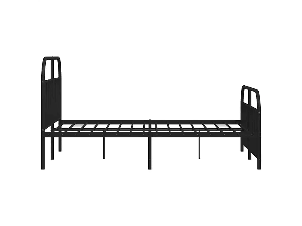 Estructura cama sin colchón con estribo metal negro 180x200 cm