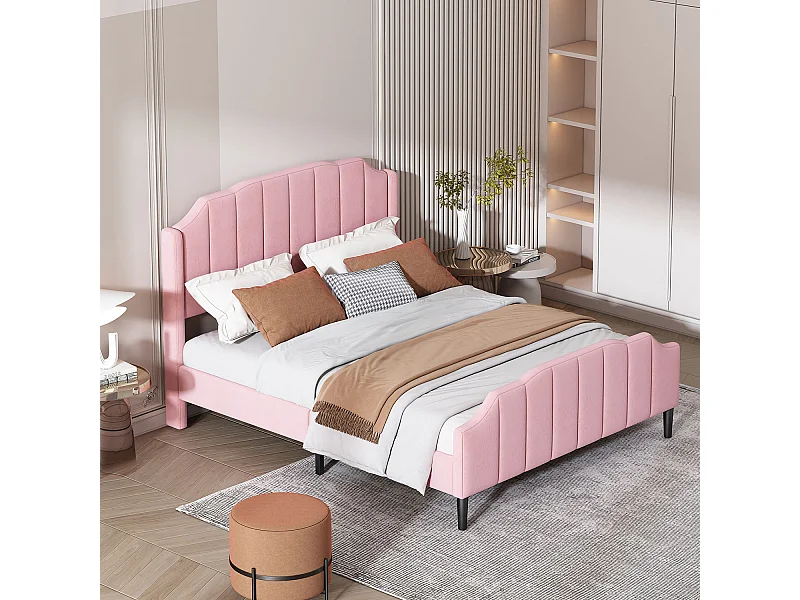 Cama acolchoada para adulto 180 x 1097 cm, sem cabeceira, com faixa LED (monocromática), base com suspensão hidráulica, bege.