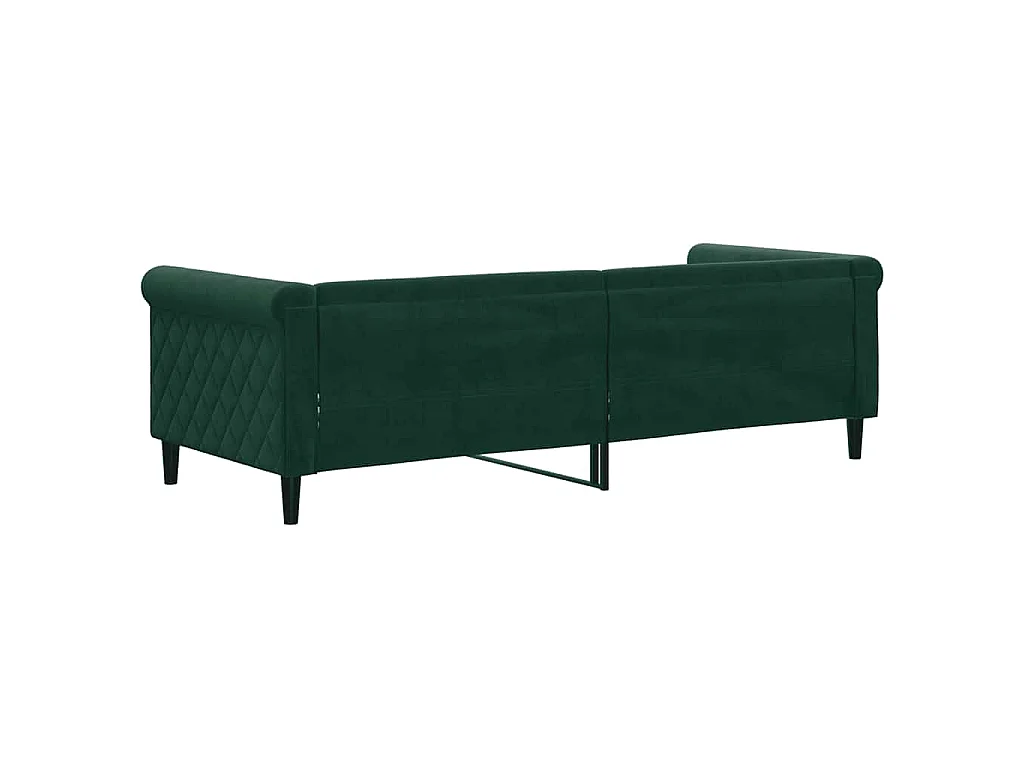 Lit de repos sans matelas vert foncé 80x200 cm velours
