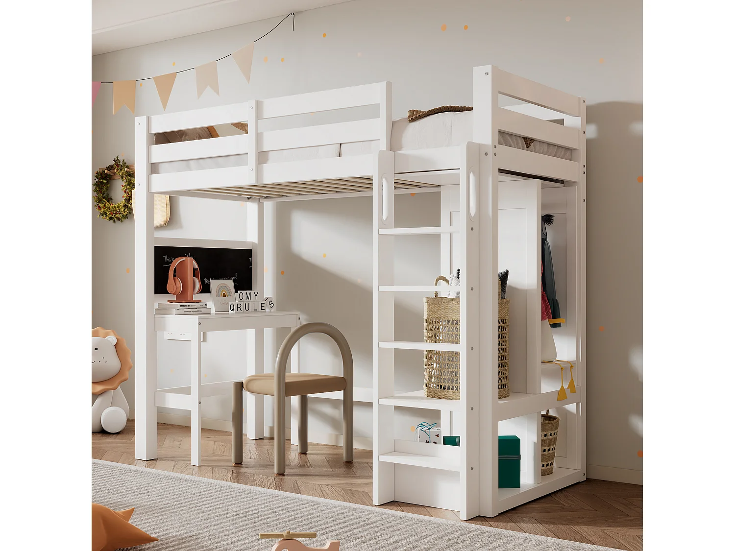Cama acolchoada para adulto 180 x 203 cm, sem cabeceira, com faixa LED (monocromática), base com suspensão hidráulica, bege.