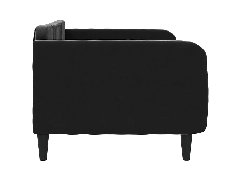 Lit de repos sans matelas noir 90x190 cm velours