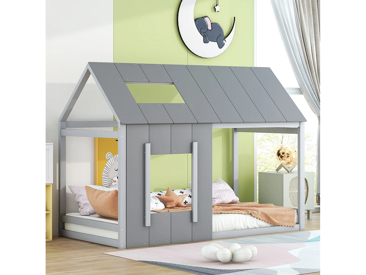 Cama acolchoada para adulto 180 x 785 cm, sem cabeceira, com faixa LED (monocromática), base com suspensão hidráulica, bege.