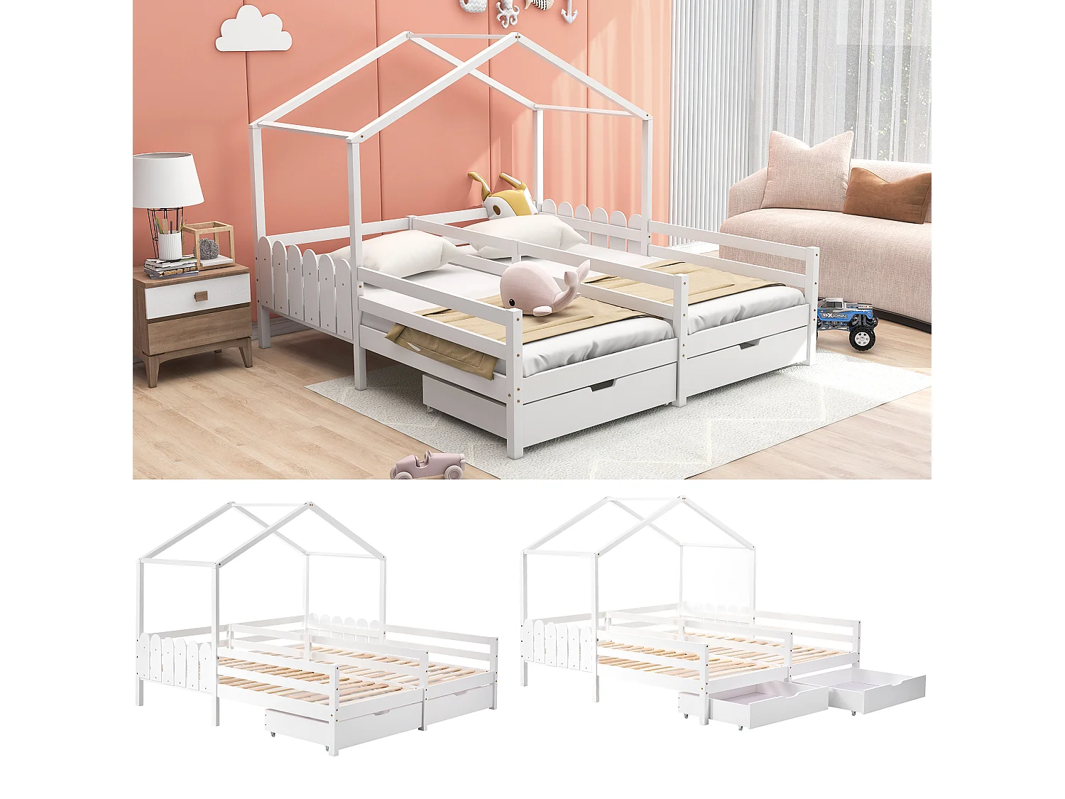 Cama acolchoada para adulto 180 x 1103 cm, sem cabeceira, com faixa LED (monocromática), base com suspensão hidráulica, bege.