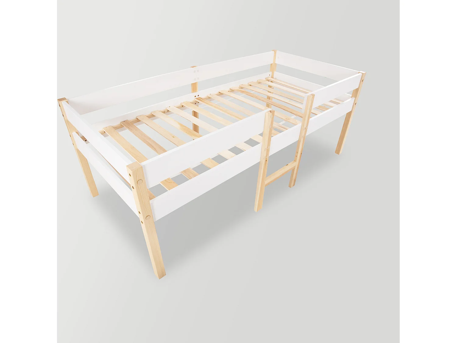 Cama acolchoada para adulto 180 x 828 cm, sem cabeceira, com faixa LED (monocromática), base com suspensão hidráulica, bege.