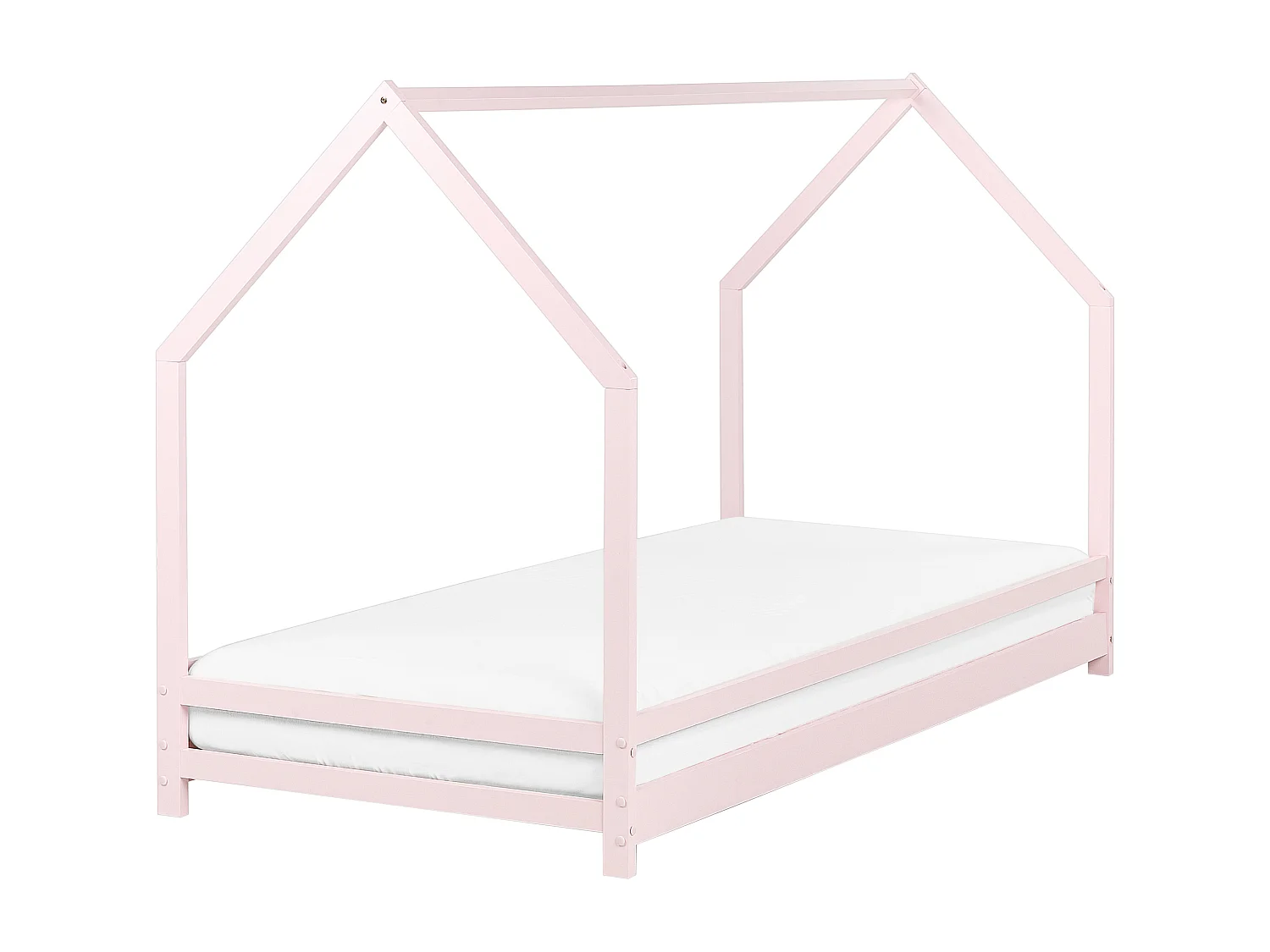 Letto a baldacchino legno rosa 90 x 200 cm APPY