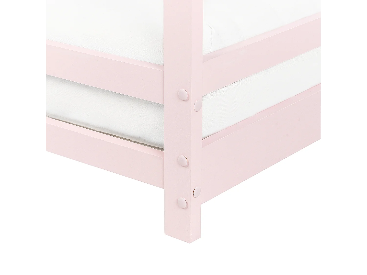 Letto a baldacchino legno rosa 90 x 200 cm APPY