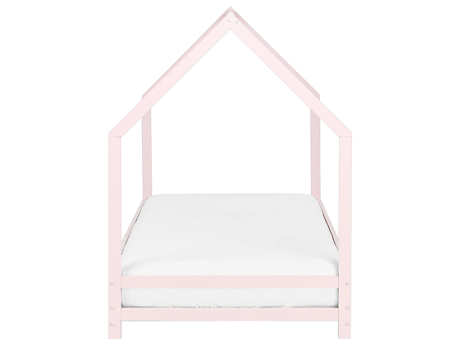 Cama con dosel de madera rosa 90 x 200 cm APPY