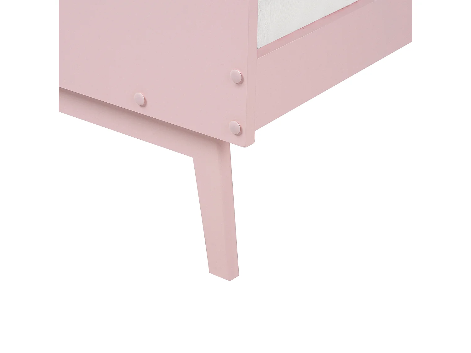 Lit avec sommier Bois de pin BONNAC 90 x 200 cm Rose pastel