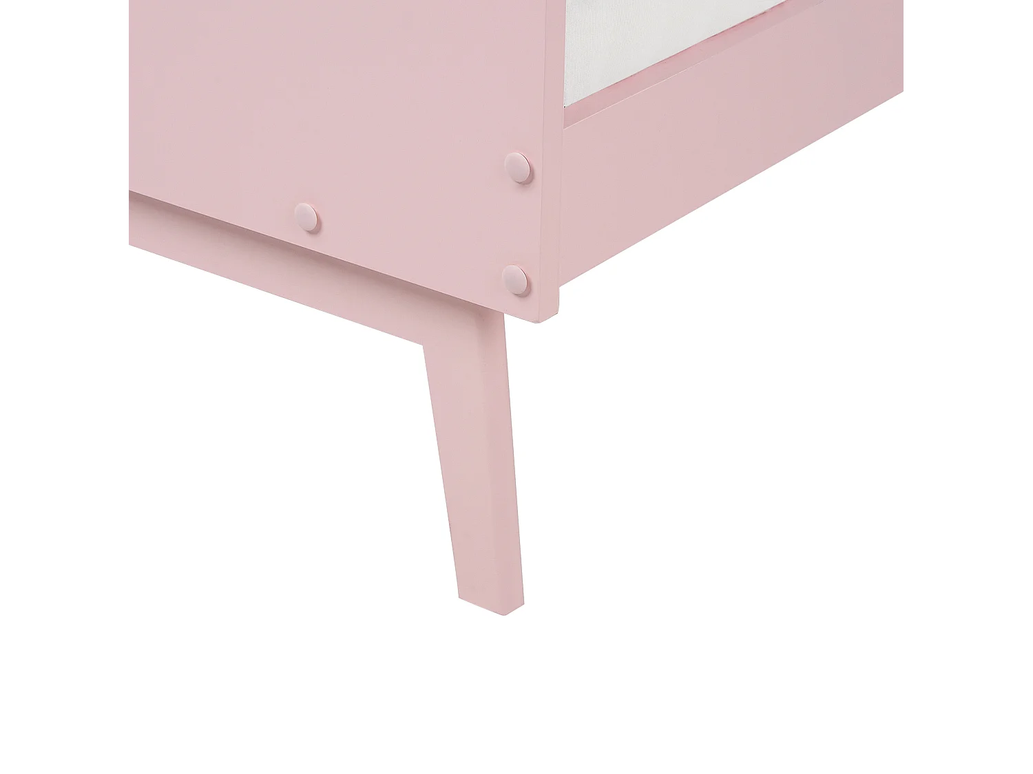 Bed hout pastel roze 90 x 200 cm BONNAC