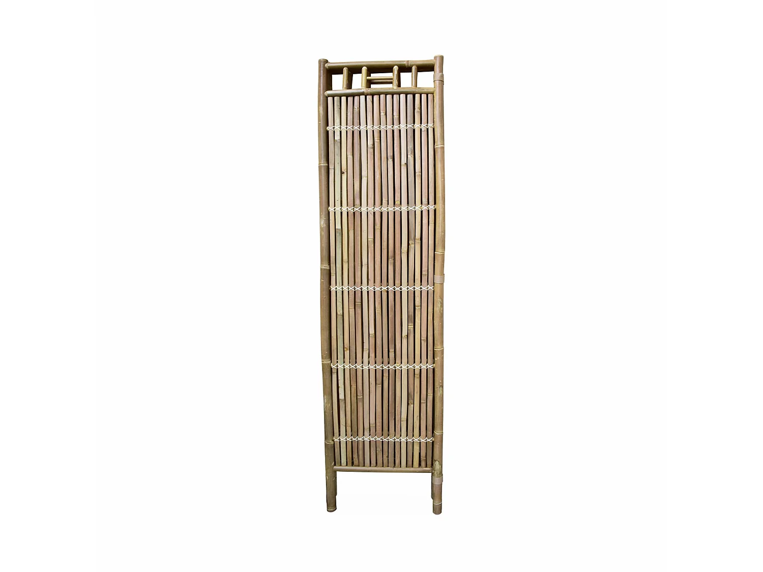 Schermo pieghevole in bambù, Fidji, Marrone naturale, 120x3x160 cm