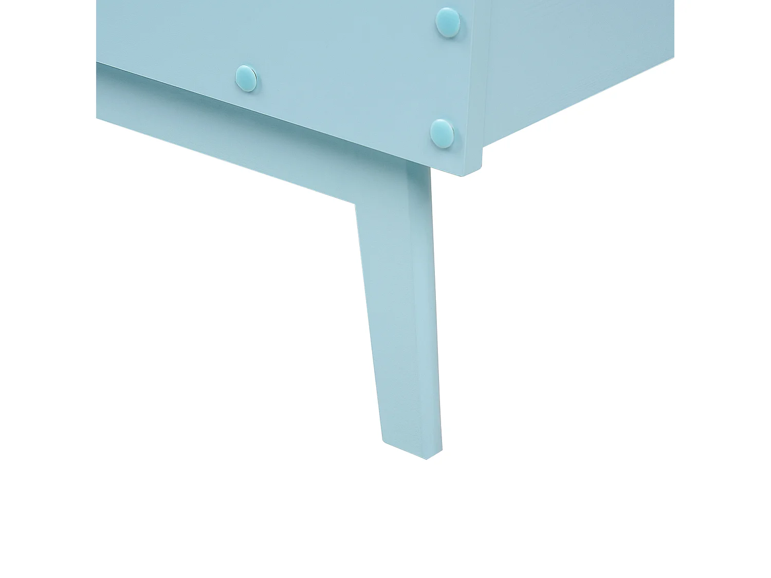 Lit avec sommier Bois de pin BONNAC 90 x 200 cm Bleu clair