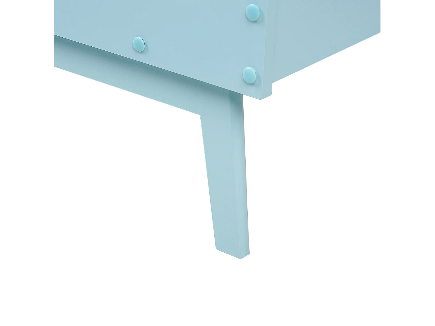 Bed hout lichtblauw 90 x 200 cm BONNAC