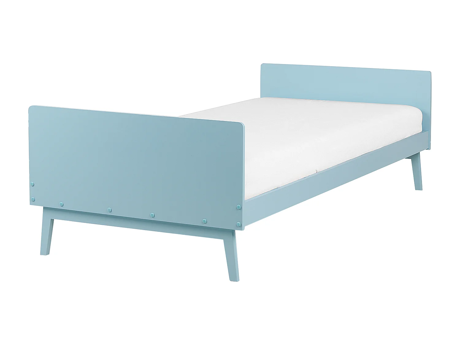 Bed hout lichtblauw 90 x 200 cm BONNAC
