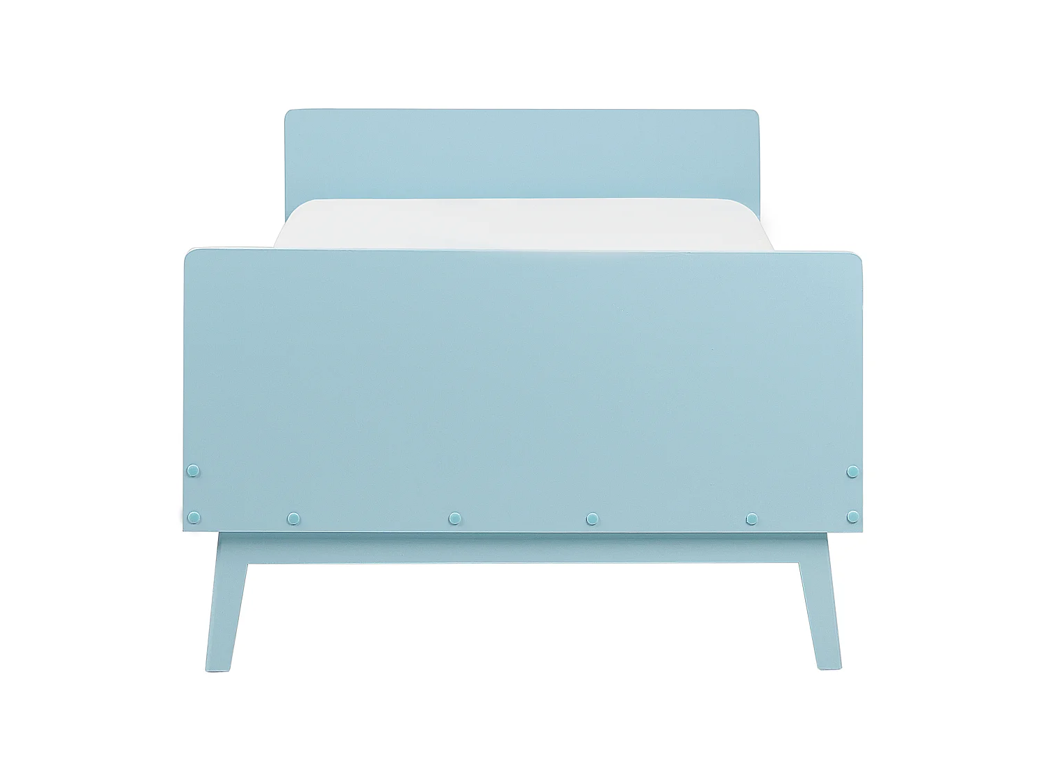 Lit simple 90 x 200 cm bleu ciel BONNAC