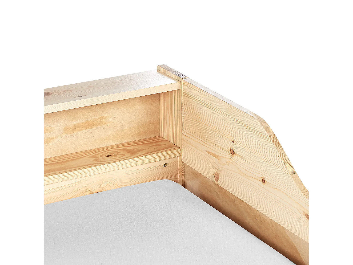 Cama gavetão Pinho EDERN 90 x 200 cm Castanho claro
