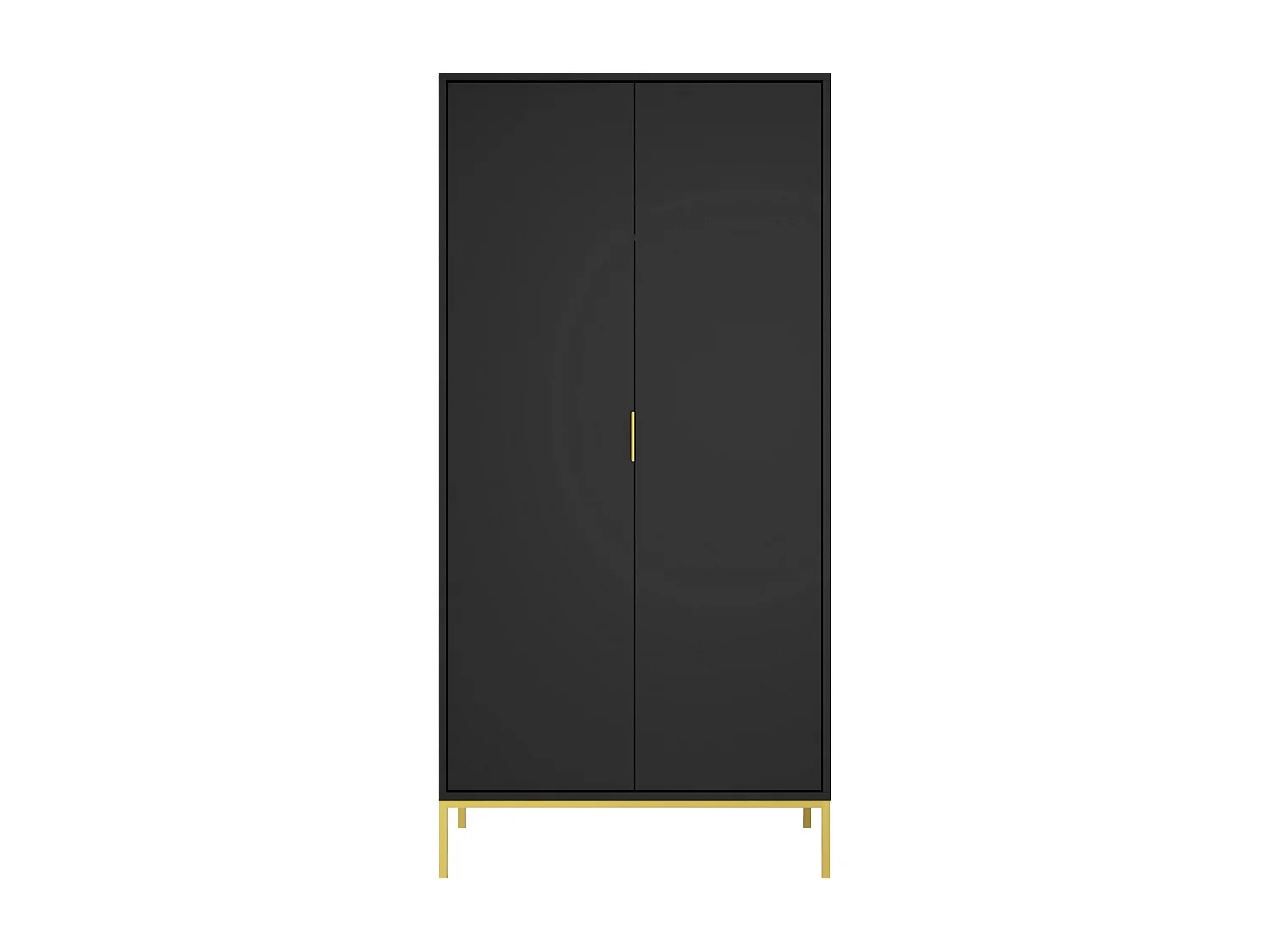 Armoire moderne Kristina 100cm-Couleur Noir